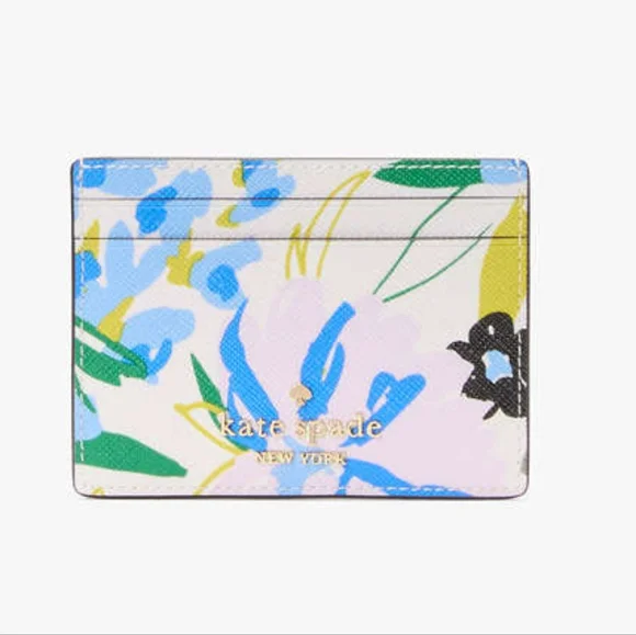 NWT Kate Spade Boxed Madison Floral Small Slim Card Holder *Perfect Gift* - Picture 2 of 7